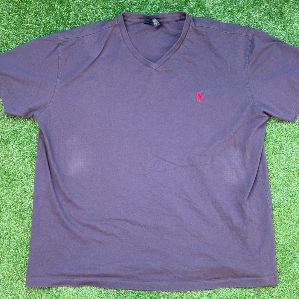 Polo Ralph Lauren Men's V Neck Black T Shirt